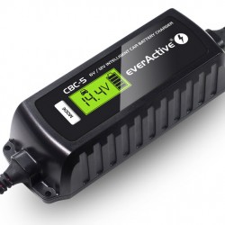 Incarcator inteligent 6V / 12V - max. 3.8ah Everactive CBC-5 pentru acumulatori stationari etansi plumb-acid auto moto 