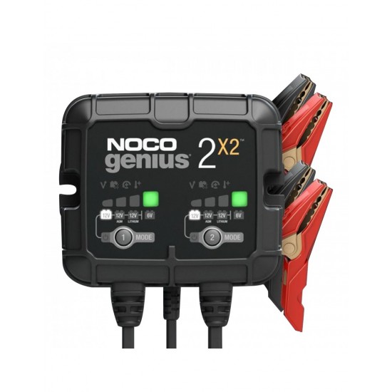Redresor 2 canale 2Ah 6V / 12V NOCO GENIUS2X2